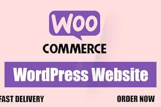 design and develop ecommerce wordpress website