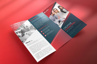 design professional tri fold brochure and bi fold brochure