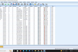 do statistical and business data analysis through spss and r