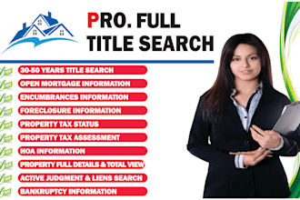 do full title search, USA