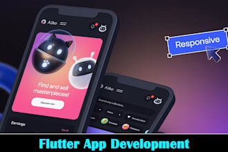 develop ai powered flutter application for android, ios