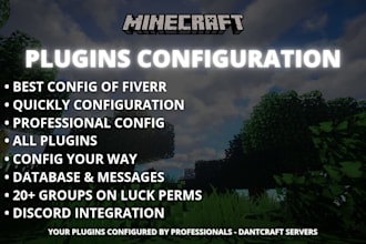 config any minecraft plugin for you