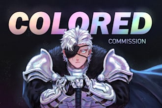 draw colored illustration in manga or anime style