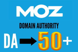 increase moz da 50 plus with out spam score