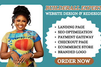 design builderall websites, builderall landing page, membership and store design