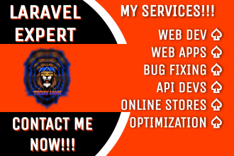 develop website using laravel, full stack development, reach js, laravel apps