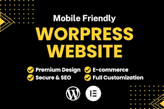 build premium wordpress website for your business