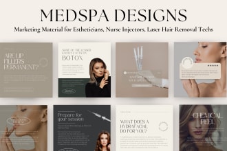 design your medspa aesthetic clinic marketing material
