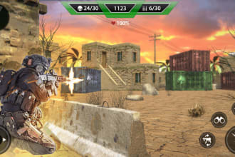 develop shooting game for steam, pc, android and IOS in unity