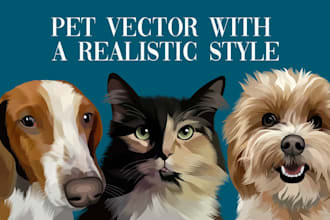 make vector pet illustrations