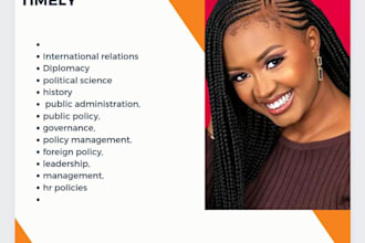 write political science, diplomacy and international relations