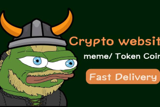 create crypto website, meme coin website, pepe coin,