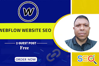 webflow website SEO optimization for google ranking