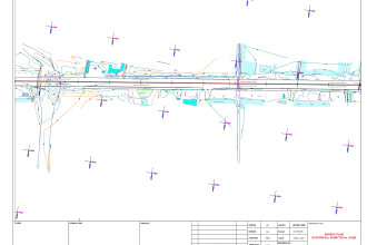 topographic survey drawings road and buildings