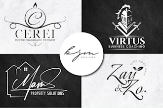 design a custom logo in hand lettering and typographic style