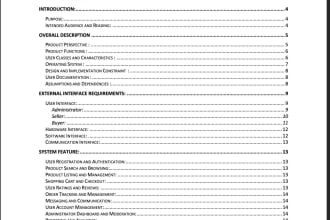 create an srs documentation for your project
