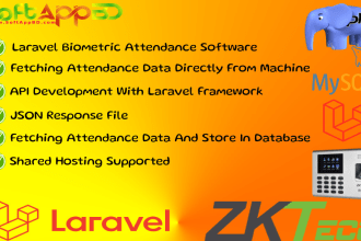 fetch attendance directly from zkteco and store in database with laravel and PHP