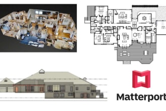 create matterport scan to bim, point cloud scan to cad
