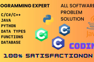 do python java, c, cpp programmer for code development projects, and tasks