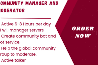 community manager and moderator