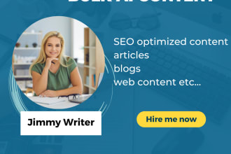 create bulk ai content for you