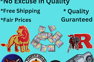 make embroided patches pvc patches and shipped