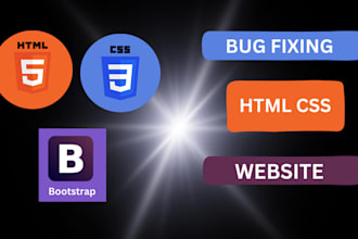 design responsive website  with HTML css bootstrap 5
