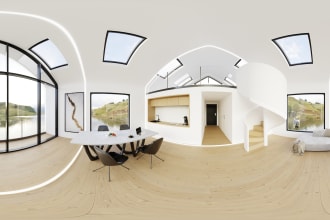 create professional virtual tour including 3d rendering