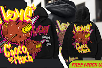 design unique streetwear for hoodie, t shirt and merch