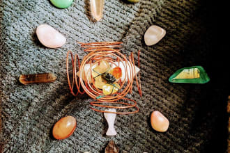 do a crystal grid charged with reiki energy healing