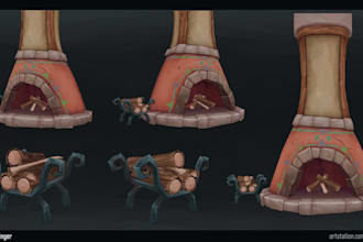 make stylized game ready assets for your project
