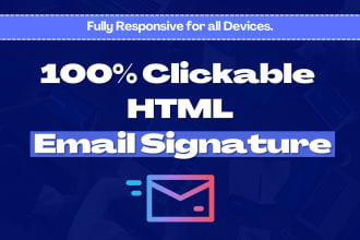create HTML email signatures or clickable email signature