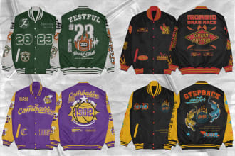 design varsity, baseball jacket for your streetwear clothing