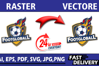 vectorize trace, redraw, convert to vector in high resolution