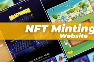 do frontend of your nft website design, minting dapp