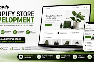 create a professional shopify store for you