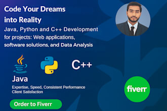 be your dedicated  java, cpp and python programmer