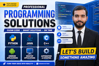 be your dedicated  java, cpp and python programmer