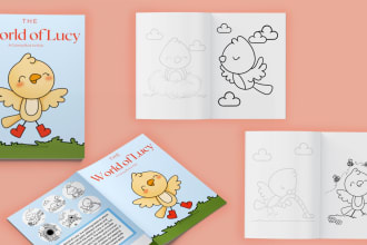 custom illustrations for coloring books and mandalas