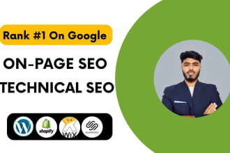 optimize website SEO service on wordpress, shopify, wix, squarespace