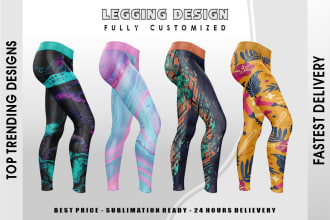 do all over print legging design and yoga pants