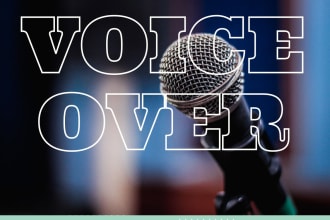 creat ai voiceover of male female english chinese human like ai voiceover