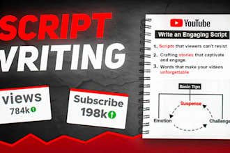 be your professional researcher and youtube scriptwriter