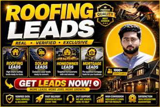 generate a verified new homeowners leads solar leads roofing leads mortgage lead