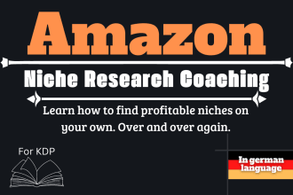 do a amazon kdp niche research with you as a coaching in german