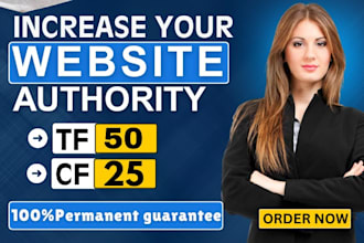 increase majestic trust flow tf 45 plus authority manual dofollow seo backlinks
