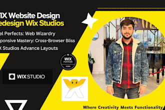 built wix website design or redesign wix studio develop wix website