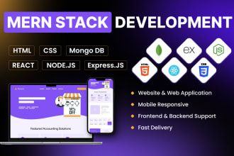 be your mern stack devloper, react, nodejs, mongodb website