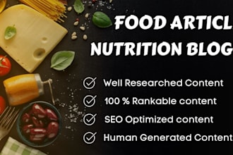 write food articles nutrition blogs and lifestyle posts