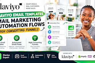 build klaviyo email marketing automation templates flows and ecommerce funnels